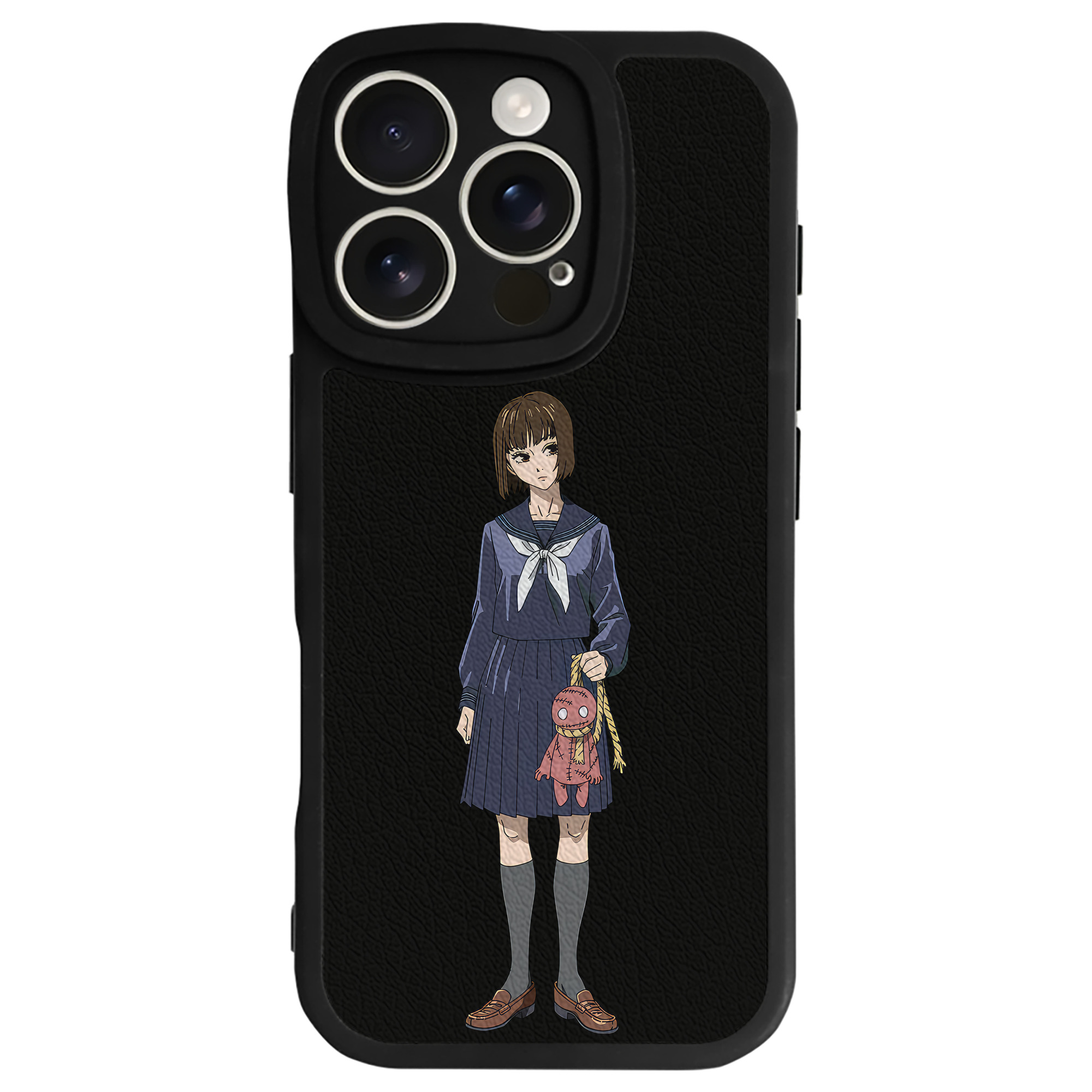 （画像用） 呪術廻戦 Jujutsu Kaisen 【iPhone 16シリーズ対応】シリコンスマホケース（レザー調） 材質：シリコン